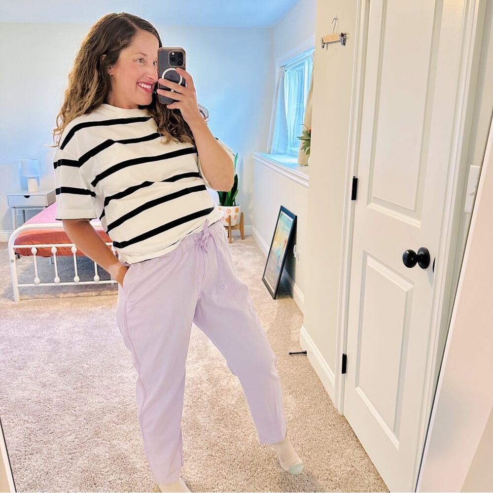 NWT Xirena Purple Cotton Pants XL